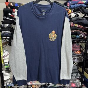 Y2K Ralph Lauren Polo Longsleeve Thermal Embroidered Shirt Size Xxl